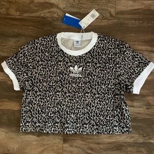 Adidas crop tee sz small NWT